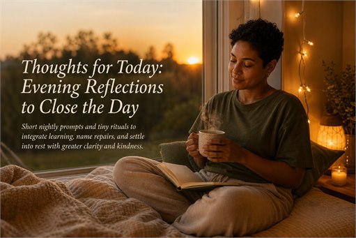 Thoughts for Today: Evening Reflections to Close the Day