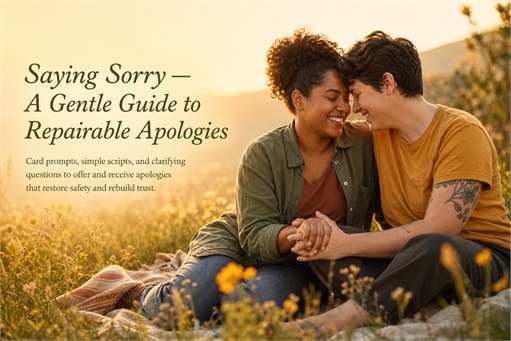 Saying Sorry — A Gentle Guide to Repairable Apologies