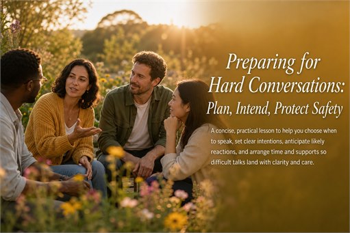 Preparing for Hard Conversations: Plan, Intend, Protect Safety