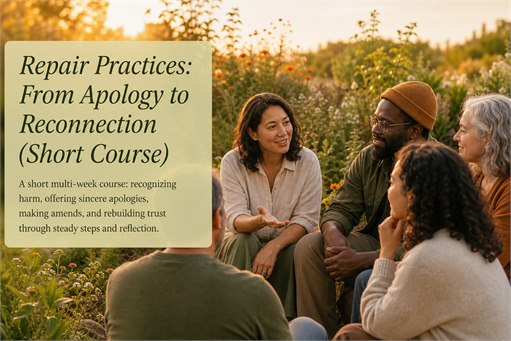 Repair Practices: From Apology to Reconnection (Short Course)